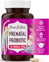 Mama Natural Prenatal Probiotics for Women – Gut & Immune Support for Pregnancy, Breastfeeding & Postpartum* | 25 Billion CFU, 12 Strain Probiotic & Prebiotic Blend to Support Mom and Baby