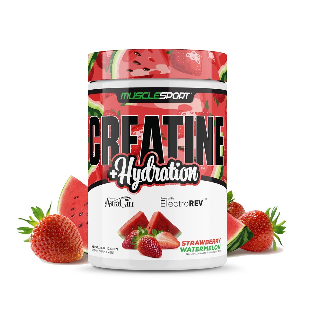 Musclesport Creatine Hydration 300g (Strawberry Watermelon)