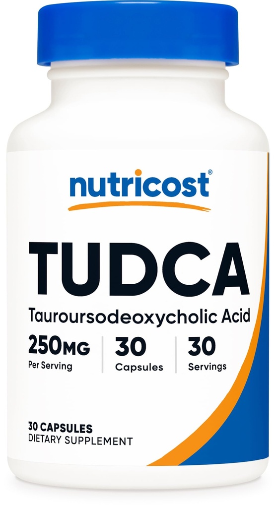 Nutricost Tudca 250mg, 30 Capsules (Tauroursodeoxycholic Acid) - Gluten Free, Non-GMO