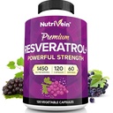 Nutrivein Premium Pure Resveratrol Supplement 1450mg - 120 Caps