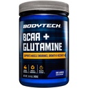 BodyTech BCAA + Glutamine Powder with Vitamin C, L Glutamine & More, Essential Pre Workout or Post Workout Amino Acids for Men & Women, Unflavored, 14.4 Oz, 59 Servings