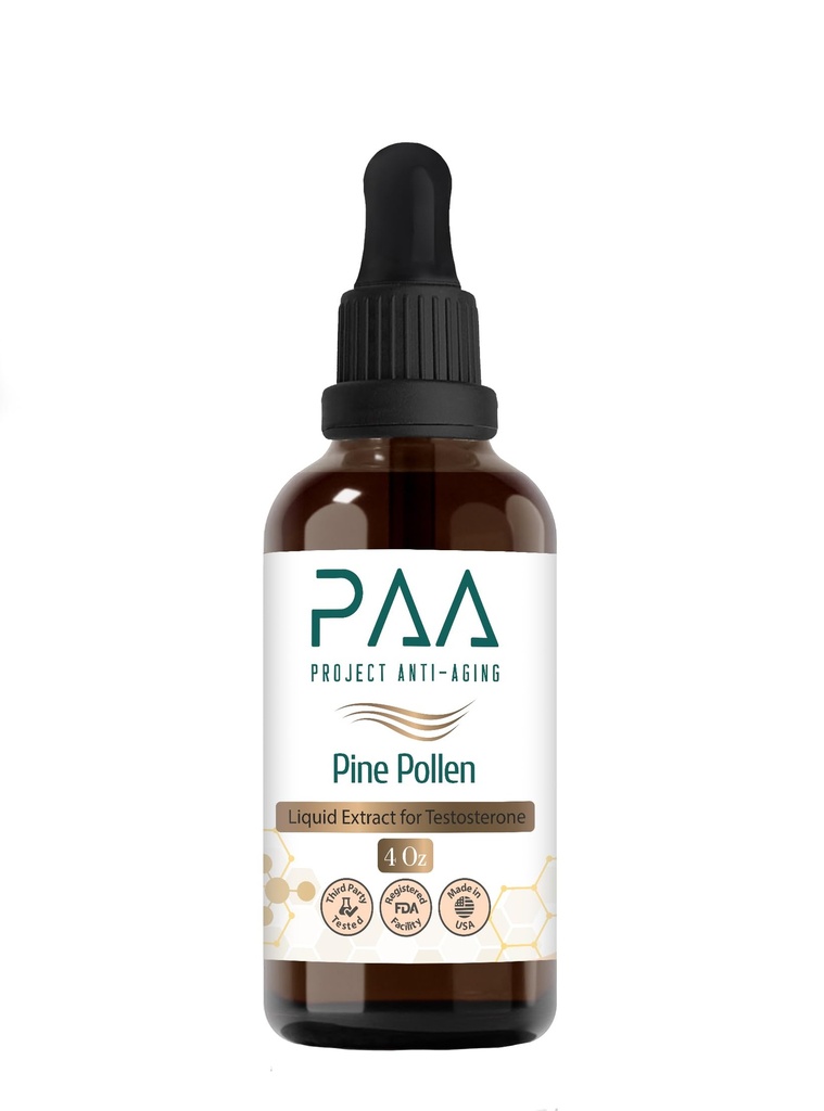 Organic Pine Pollen Tincture – Pure Pinus Massoniana Extract for Vitality Support Increased Stamina, Balance, Energy & Endurance Restoration – Alcohol-Free Herbal Supplement