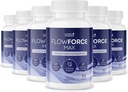 FlowForceMax Herbal Support Supplement - Natural Plant-Based Formula with Saw Palmetto Extract | 30 Chewable Tablets, 6 Month Supply, Made in USA