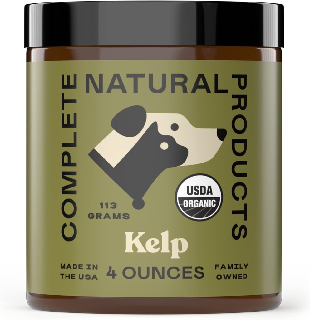 Complete Natural Products Organic Kelp Powder for Pets - 4oz - Pure Organic Kelp Powder