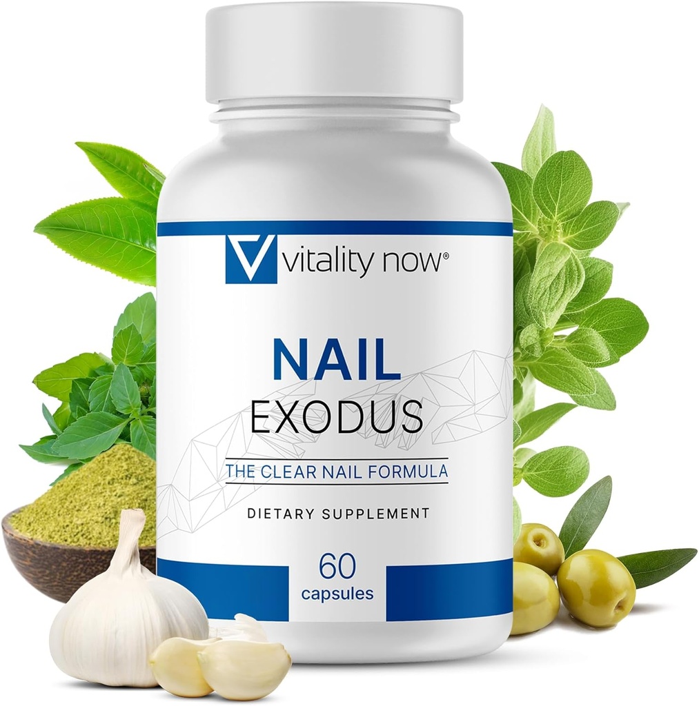 Nail Exodus - Vitality Healthy Nails - Premium Formula for Healthier Feet - 60 Capsules