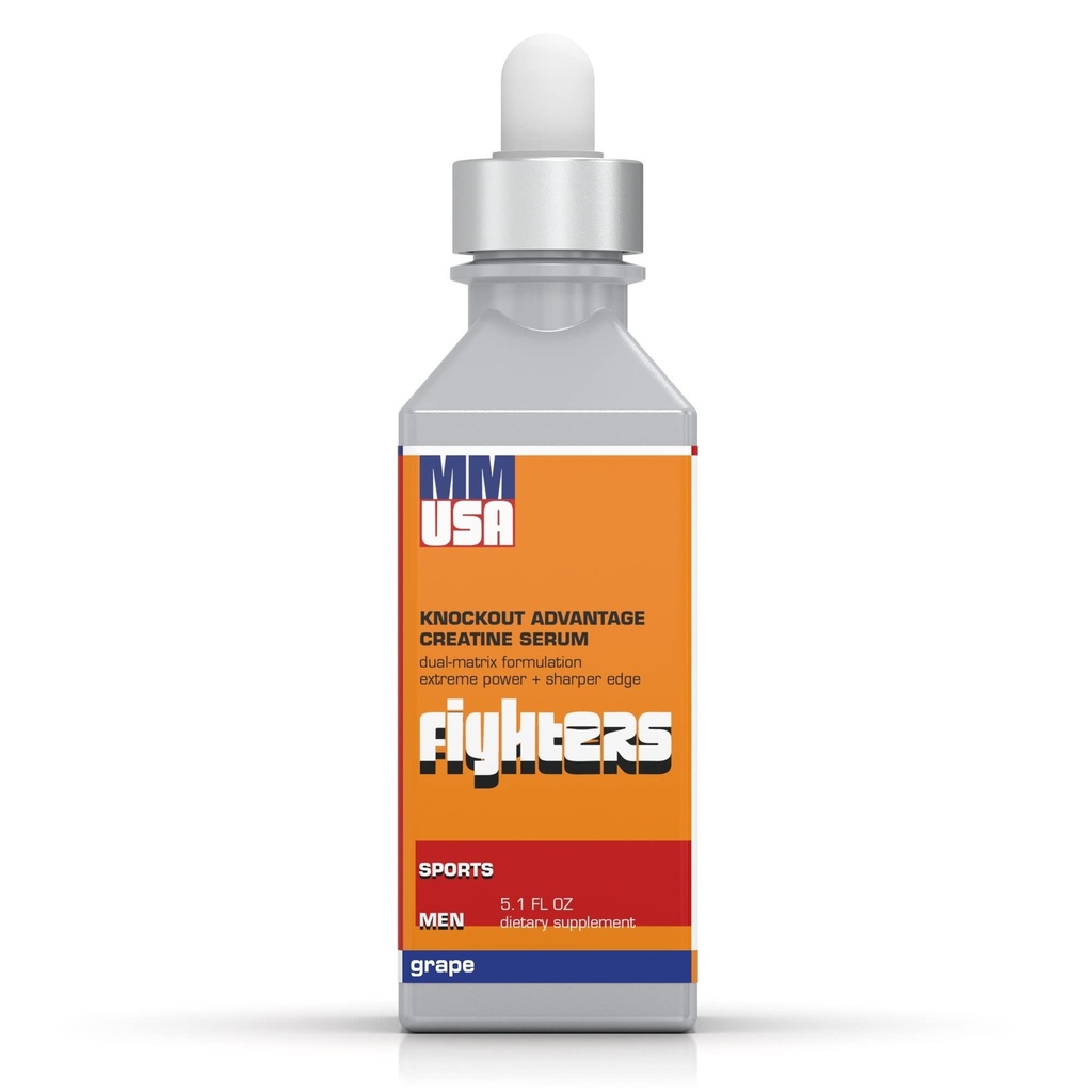 MMUSA Fighters Creatine Serum: Boost Strength, Power & Energy for Boxing. Enhance Stamina & Muscle Build. Packed with MSM, Amino Acids, Vitamins & Glucosamine. Joint Protection. Grape, 5.1 Fl Oz