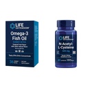 Life Extension Omega-3 Fish Oil Gummy Bites and N-Acetyl-L-Cysteine Immune & Respiratory Support