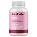 BESTVITE DIM (Diindolylmethane) 200mg with Bioperine (120 Vegetarian Capsules) - No Stearates - Vegan - Non GMO - Gluten Free