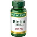 Nature's Bounty Biotin 10000 mcg Ultra Strength, Rapid Release Liquid Softgels 120 ea (Pack of 2)