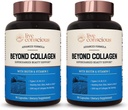 Live Conscious Beyond Collagen Multi Collagen Capsules - Types I, II, III, V & X | Hydrolyzed Blend with Biotin & Vitamin C for Hair, Skin, Nails 90 Capsules (2-Pack)