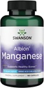 Swanson Albion Chelated Manganese Glycinate 40 Milligrams 180 Capsules