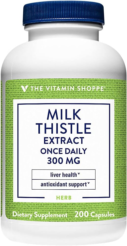 The Vitamin Shoppe Milk Thistle Extract 300 MG (200 Capsules)