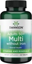 Swanson Geromulti Without Iron (Multivitamin for Seniors) 100 Tabs
