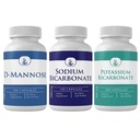 PURE ORIGINAL INGREDIENTS Sodium Bicarbonate, D-Mannose, & Potassium Bicarbonate Bundle (100 Capsules Each), No Additives or Fillers, Lab Verified