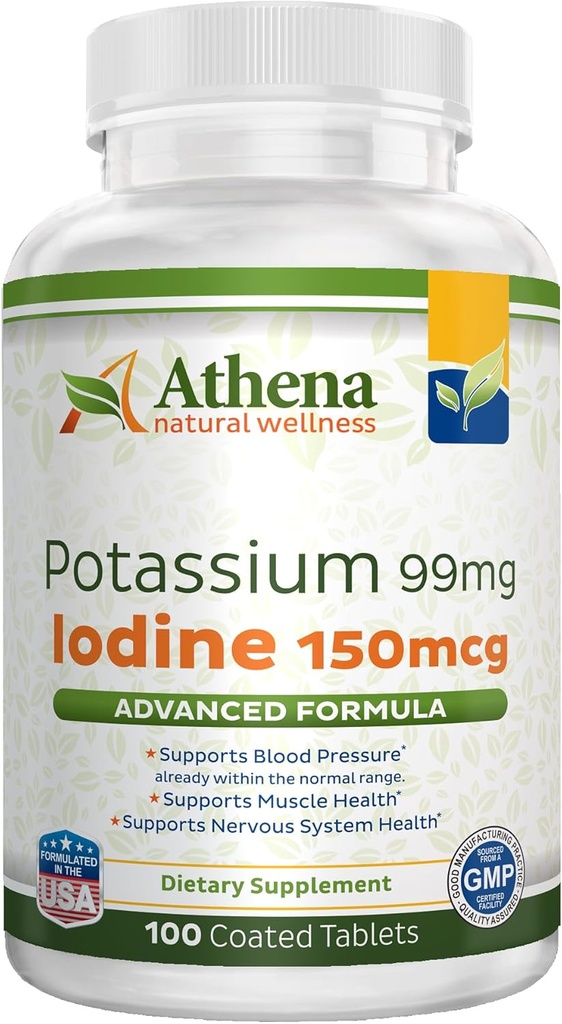 Potassium 99mg with Iodine 150mcg Supplement