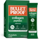Bulletproof Unflavored Collagen Peptides Powder Packets, Pack of 15, Grass-Fed Collagen Protein and Amino Acids for Skin, Bone and Joint Support, Pasture Raised, No Added Hormones