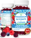 Lunakai USA Made Magnesium Glycinate Gummies 426mg with L-Theanine – Calm, Sleep, Stress Relief for Adults & Kids, Non-GMO, Vegan, 60ct