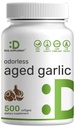 Odorless Aged Garlic, 500 Softgels – Enhanced with MCT Oil - Fresh Allium Sativum Bulb Source – 2-Years Aged Garlic Extract – Non-GMO, cGMP Manufactured