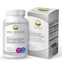 Histamine Shield Plus™ Natural Antihistamine Supplement for Adults, Sinus & Allergy Relief for Pollen, Pet Dander, Dust, Mold, and Odors, Quercetin with Bromelain & Stinging Nettle 120 Capsules