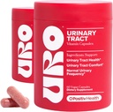 O Positiv URO Urinary Tract Health Supplement for Women, 60 Count (Pack of 2) - Urinary Support Vitamins with Pacran Complete Cranberry Extract, D-Mannose, & Vitamin C - Vegan & Gluten-Free