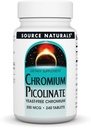 SOURCE NATURALS Chromium Picolinate 200 Mcg Tablet, 240 Count