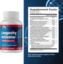 Zenith Labs Longevity Activator Anti-Aging Supplement Dietary Supplement, Natural Antioxidants with Resveratrol - Supports Immune Function and Healthy Memory