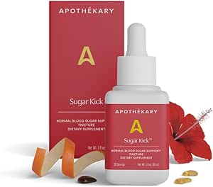 Apothékary Sugar Kick Herbal Liquid Drops, Digestive Support, Metabolic Support, 30 Servings