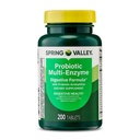 Probiotic Multi-Enzyme Digestive Formula Tablets – 200 Count – Supports Digestion, Bloating & Gut Health