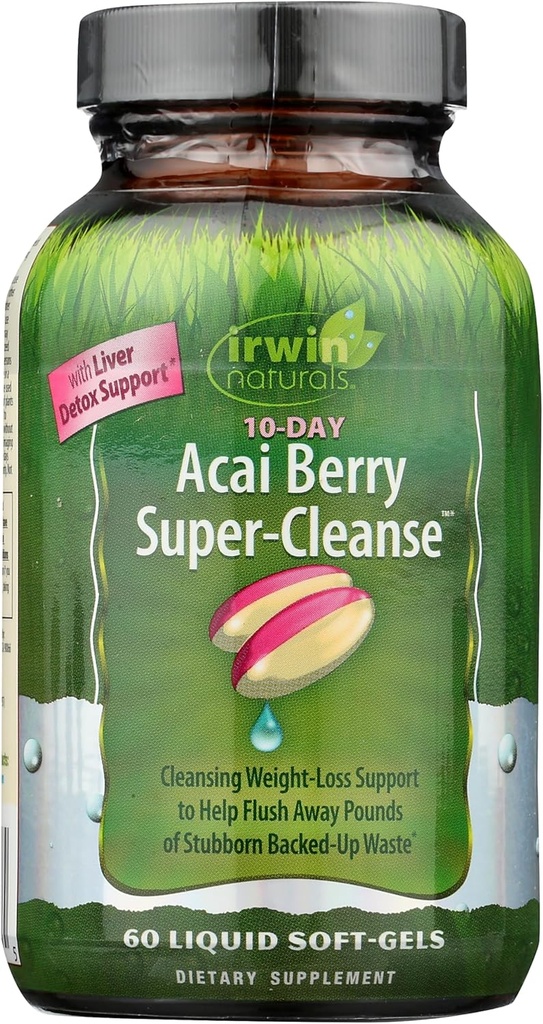 Irwin Naturals 10-Day Acai Berry Super Cleanse 60 Softgel