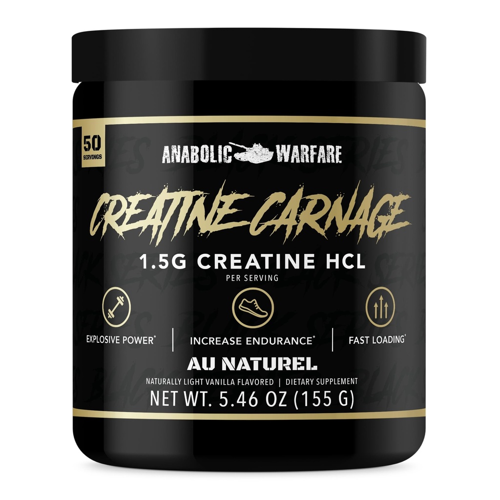 Creatine Carnage, Creatine HCL, Supports Optimal Strength, Endurance, Muscle Mass, and Fast Loading*