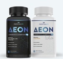 AEON Black & White Longevity Complex Bundle with NAD+, Curcumin, Resveratrol, Astaxanthin, Fisetin, Quercetin, AKG, Apigenin, Glycine, Anti-Aging Supplement, Vegan, 1-Month Supply