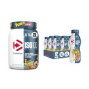 Bundle of Dymatize Performance Protein Shake, Fruity Pebbles (12 pack) + ISO100 Whey Protein Powder Isolate, Fruity Pebbles (20 Servings)