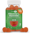 Maxi-Health Vitamin C Gummies with Zinc - Maxi-Health Vitamin C with Zinc for Children and Adults - Respiratory Support and Immune Booster - No Preservatives and Artificial Flavors - 60 Fruit Shaped Gummies
