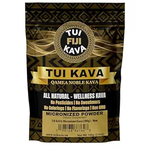 MICRONIZED Noble Kava Root Powder – 100g (3.5oz) Trial Size | Heady & Euphoric | Natural Mood, Sleep & Stress Support | Premium Fijian Kava for Focus & Relaxation | NO STRAINING
