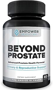 Empower Health Beyond Prostate Supplement – Prostate Health Support with Saw Palmetto, Zinc, Red Raspberry, and Stinging Nettle – Urinary and Prostate Wellness Complex – 60 Capsules