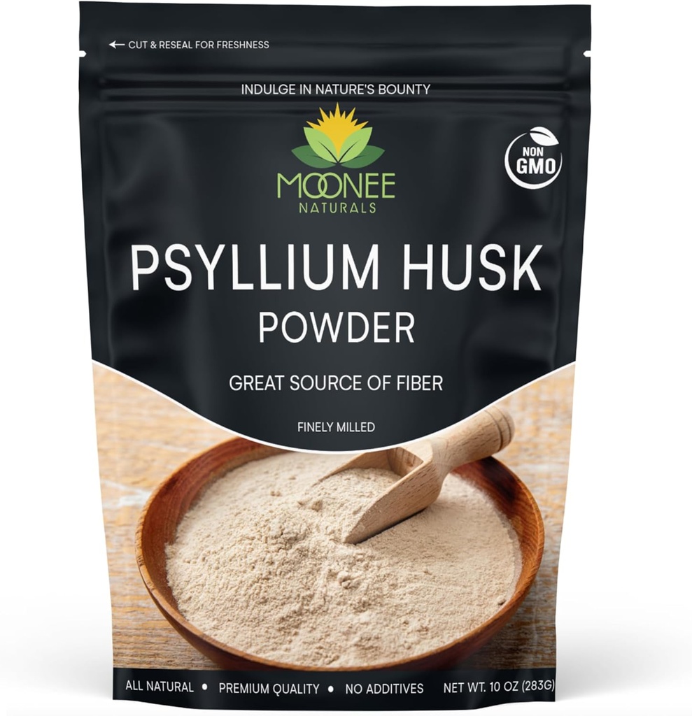 Psyllium Husk Powder (10 OZ), Gluten Free, Non GMO, Finely Ground, Keto Friendly (10 Ounce (70 Servings))
