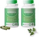 Moringa Capsules,Pure Moringa Powder Capsules - 800mg of Nutrient-Rich Moringa- Promotes Energy, Gut Well-Being (2)