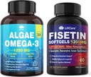 Fisetin Supplement + Vegan Omega-3 Algae Oil