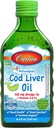 Carlson - Kid's Cod Liver Oil, 550 mg Omega-3s, Plus Vitamins A and D3, Liquid Fish Oil, Wild Caught Norwegian Arctic Cod, Sustainably Sourced Nordic Fish Oil, Green Apple, 250 mL (8.4 Fl Oz)