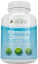 Potassium Chloride Supplement | 1 Year Supply | Heart & Circulatory Health Support | With Potassium 99mg Per Serving for Electrolyte & Fluid Balance Support | Gentle on Digestion | Non-GMO | 365 Ct