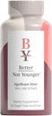 Better Not Younger Significant Other Hair, Skin & Nails Supplement - Sugar-Free Gummies for Hair Growth with Vitamin A & Biotin - Cruelty-Free Women Hair Growth Treatment - 60ct, Strawberry Flavor