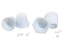 Pill Crusher, Grinder, Cutter/Splitter Cups by MegaPill for Tablets & Small Pills (2 Pack) |Option to add Liquid, Shake, and Drink. Easy to Use!