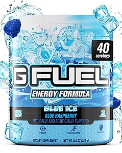 G Fuel Clickbait Energy Drink Powder, Pre Workout Caffeine Mix for Gaming, Sugar Free Focus Amino, Vitamin + Antioxidants, 9.8oz (Cherry Pomegranate, 40 Servings)