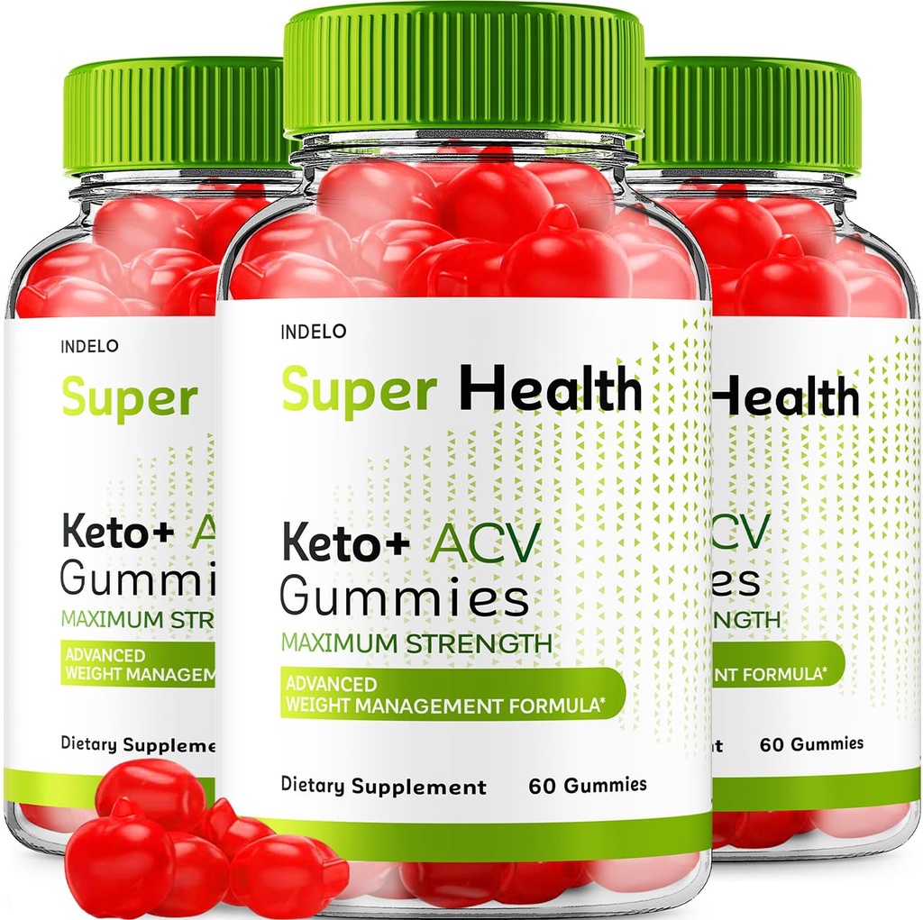 (3 Pack) Super Health Keto ACV Gummies Maximum Strength, Super Health Keto Plus ACV Gummies Apple Cider Vinegar SuperHealth ACV Gummies Super Health Keto Gummies Reviews Keto+ACV (180 Gummies)