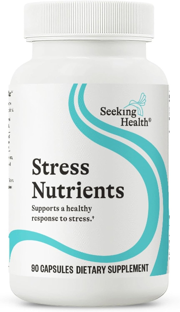 Seeking Health Stress Nutrients, formerly Adrenal Nutrients, Adrenal Support Supplement, Healthy Cortisol Regulation and Normal Stress Response Support (90 capsules)*