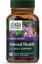 Gaia Herbs Adrenal Health Daily Support - Herbal Supplement with Ashwagandha, Holy Basil & Schisandra - Help Maintain Healthy Energy & Stress Levels* - 60 Vegan Liquid Phyto-Capsules (60-Day Supply)