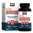 Force Factor Ultra Berberine, 60 Vegetable Capsules | Enhanced Absorption, With Ceylon Cinnamon, Dihydroberberine & Chromium, 5X Absorption, 2X Longer Lasting