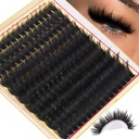 Volume Lash Clusters with Spiky Manga Lash Clusters 300D Eyelash Clusters 10-18MM Thick Wispy D Curl Cluster Eyelash Extensions 3D Fluffy Cluster Eyelash Extensions by FANXITON