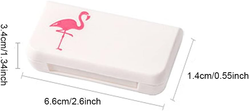 SagaSave Travel Pill Case 3 Compartments Portable Pill Case Dustproof and Moisture-Proof Daily Pill Case Small Pill Box for Vitamins, Fish Oil, Supplements(Cactus)