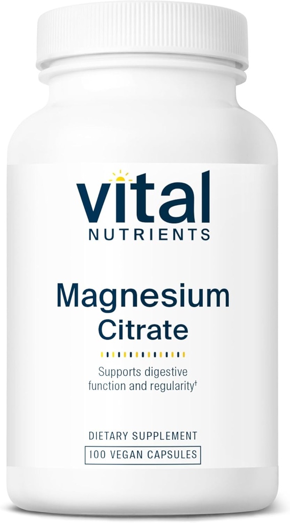Vital Nutrients Magnesium Citrate 150mg | Promotes Relaxation | Supports Sleep, Bone, Heart, Muscle, Kidney, & Nerve Health* | Vegan Supplement | Gluten, Dairy, Soy Free | 100 Capsules